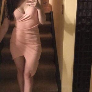 Pink Formal Mini Dress